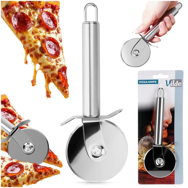 Pizzaskærer i stål 19 cm