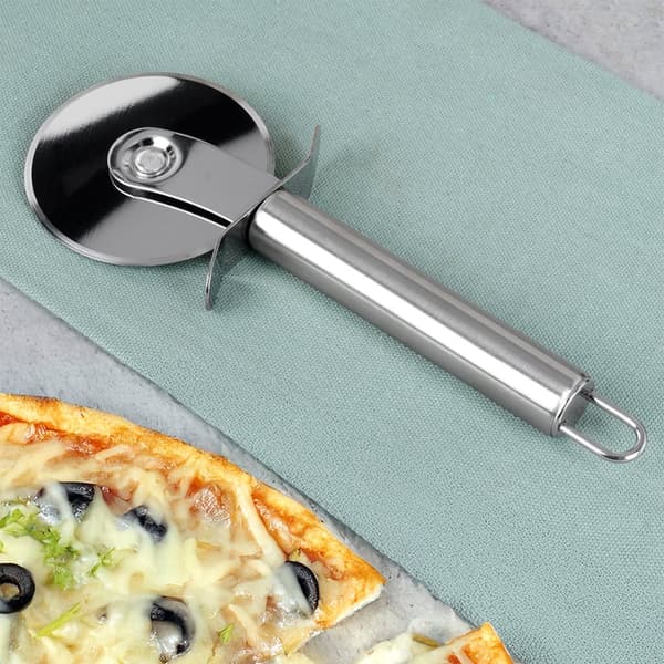 Pizzaskærer i stål 19 cm