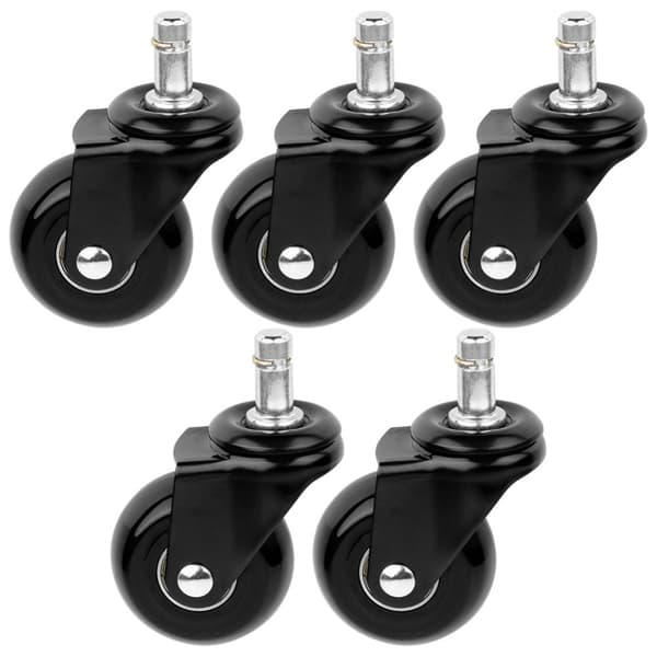 IKEA nojatuolin pyörät kumia 5 cm / 10 mm 5 kpl.
