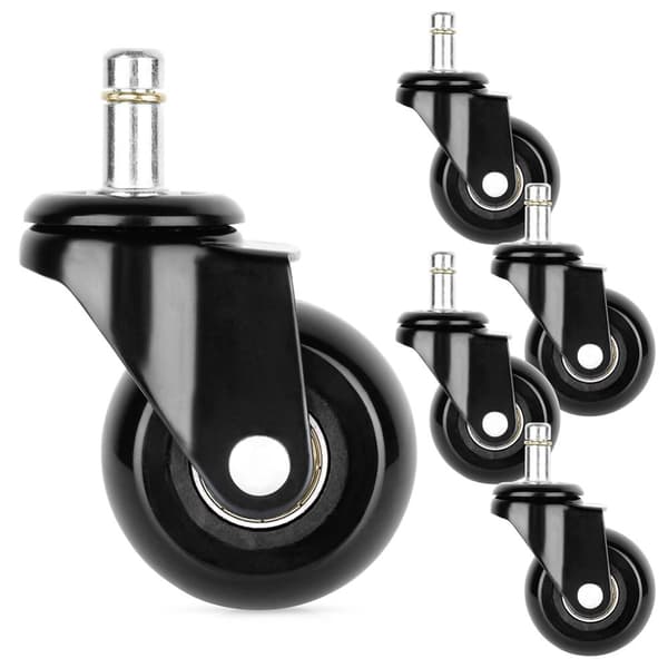 IKEA nojatuolin pyörät kumia 5 cm / 10 mm 5 kpl.