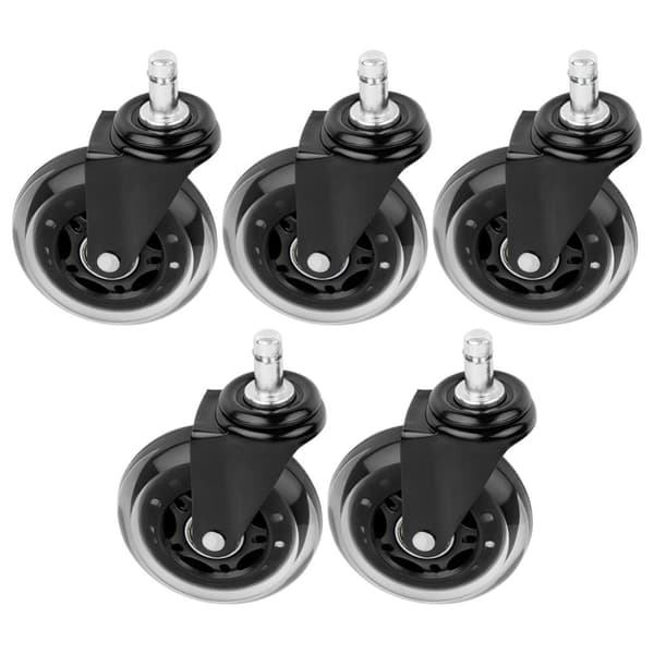 IKEA fåtölj hjul gummi 7,5cm / 10 mm 5 st.