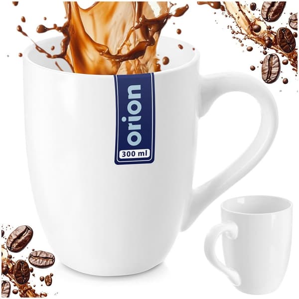 MONA vit porslinsmugg 300 ml