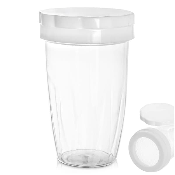 Beholder med sikt for melis og kanel 250 ml