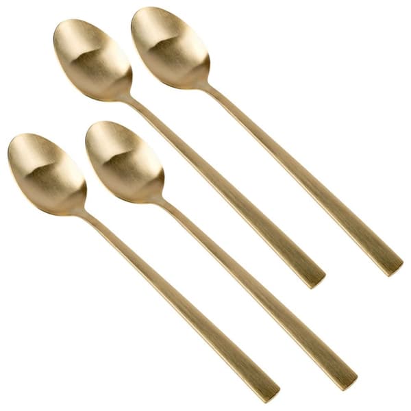 Gullstål cocktailskjeer 4 stk.