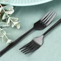 Miniatyrbilde 4 av 7: Dessertgafler i sort stål, 4 stk.
