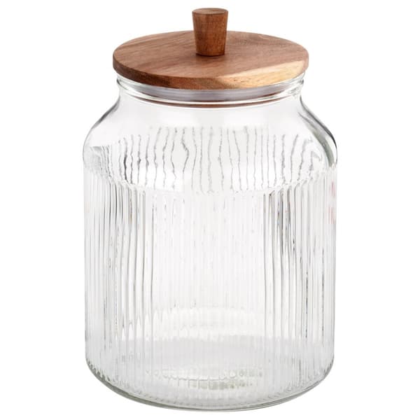 Glasbeholder til løse produkter med låg og tætning 3 l