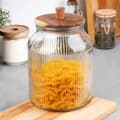 Miniatyrbillede 2 af 8: Glasbeholder til løse produkter med låg og tætning 3 l