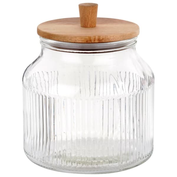Glasbeholder til løse produkter med låg og tætning 2,2 l