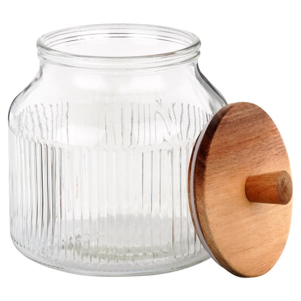 Glasbeholder til løse produkter med låg og tætning 2,2 l