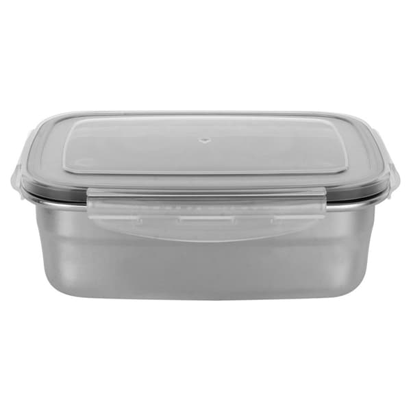 Matbehållare av stål med lock och förslutning 700 ml