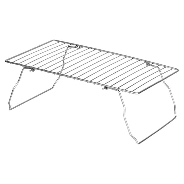 Kokoontaitettava metallinen keittiön hylly, harmaa, 37x21x13,5 cm