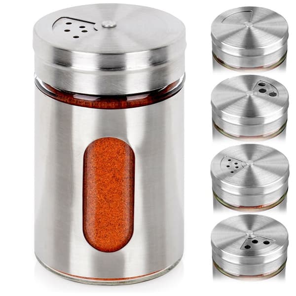 Krydderibeholder med si glas 100 ml