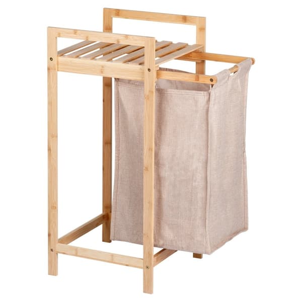 Bambus vasketøjskurv 33x33x73cm
