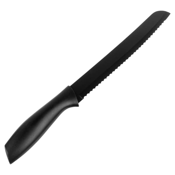 Brødkniv stål sort 32 cm