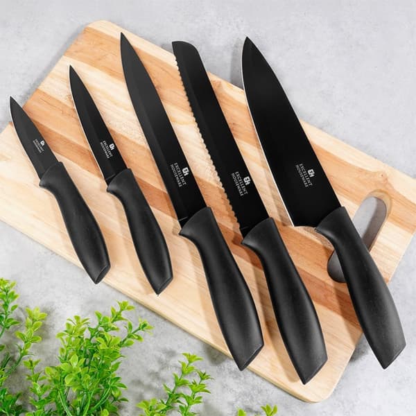 Brødkniv stål sort 32 cm