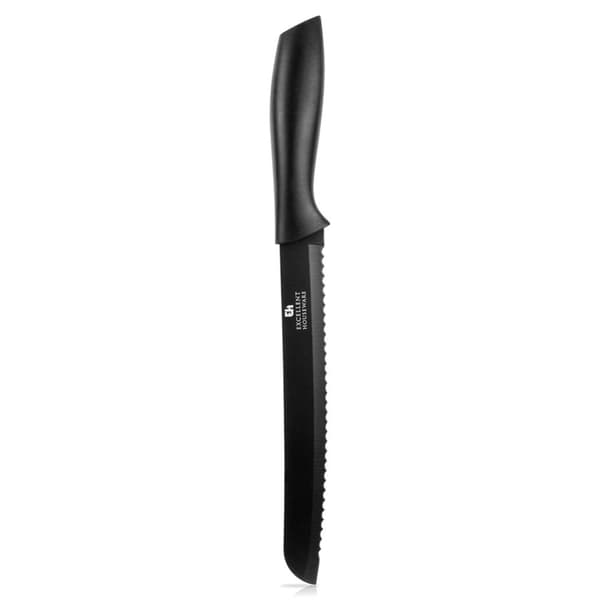 Brødkniv stål sort 32 cm