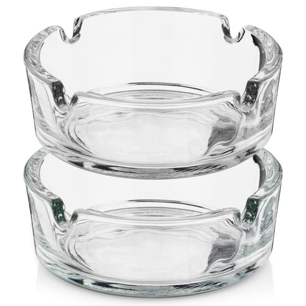 Lasinen tuhkakuppi 8 cm 2 kpl.