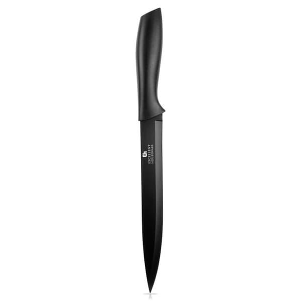 Kjøkkenkniv stål sort 32 cm