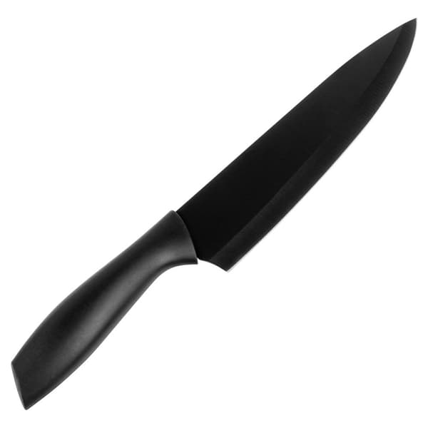 Kokkekniv stål sort 32 cm
