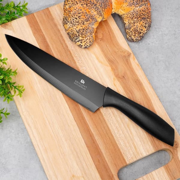 Kokkekniv stål sort 32 cm
