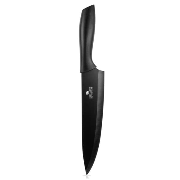 Kokkekniv stål sort 32 cm