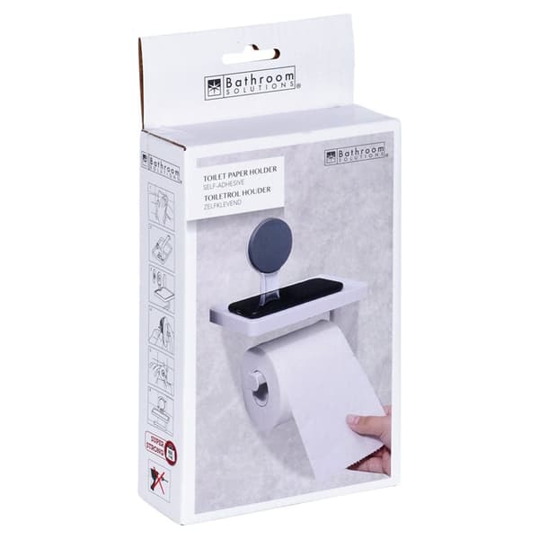 Toiletpapirholder med sugekophylde