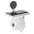 Miniatyrbillede 1 af 8: Toiletpapirholder med sugekophylde