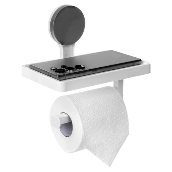 Toiletpapirholder med sugekophylde