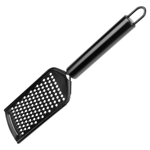Keittiöraastin, teräs, musta, litteä, 24 cm