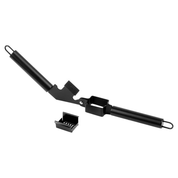 Hvitløkspresse, stål, sort, 19 cm