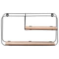 Miniatyrbilde 3 av 8: Vegghylle i metall 52x10,5x29 cm