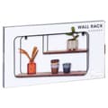 Miniatyrbilde 7 av 8: Vegghylle i metall 52x10,5x29 cm