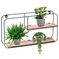 Miniatyrbilde 1 av 8: Vegghylle i metall 52x10,5x29 cm