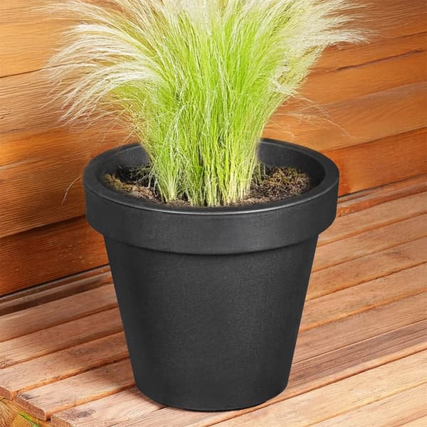 Hagekrukke i plast svart rund 29 cm