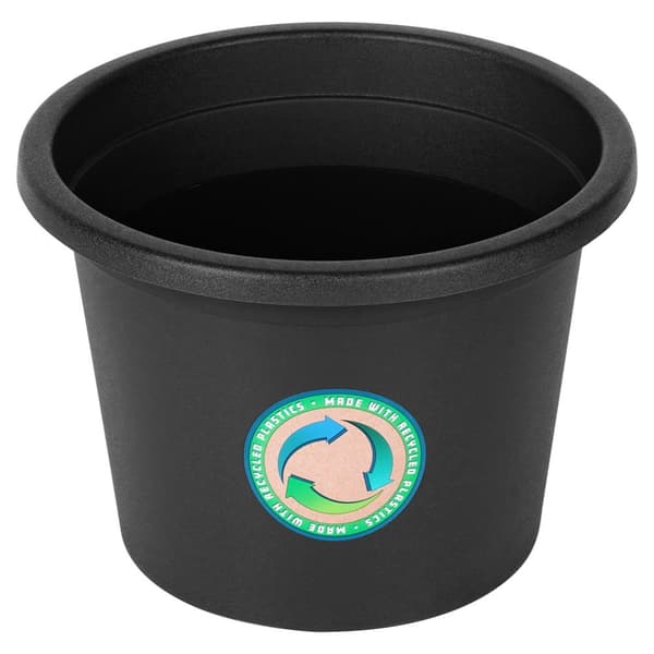 Hagekrukke i plast svart rund 23 cm