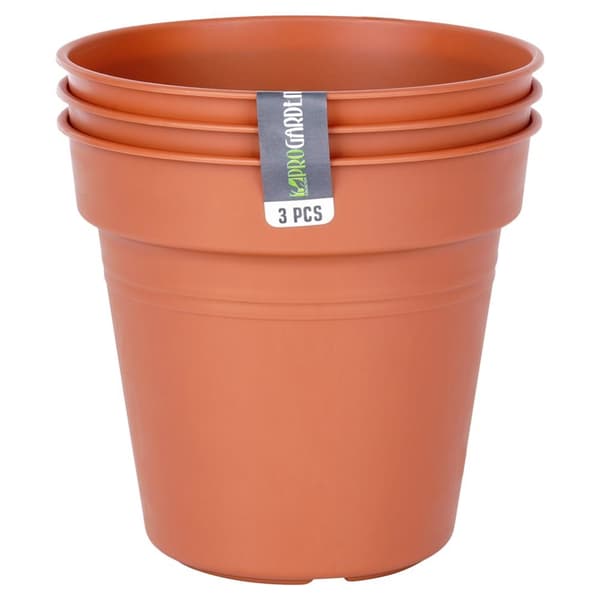 Rund hagekrukke i plast 15 cm 3 stk.