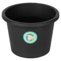 Miniatyrbillede 3 af 7: Havekrukke i plast, sort, rund, 27,5 cm