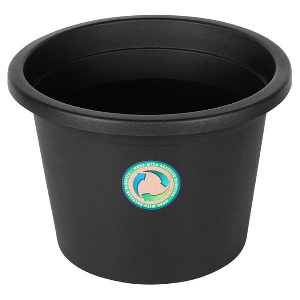 Hagekrukke i plast sort rund 34 cm