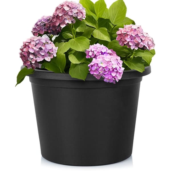 Hagekrukke i plast sort rund 34 cm