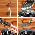 Pikkukuva 4 / 8: Grillilapa ja pihdit 2in1 terästä 40 cm