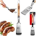 Pikkukuva 8 / 8: Grillilapa ja pihdit 2in1 terästä 40 cm