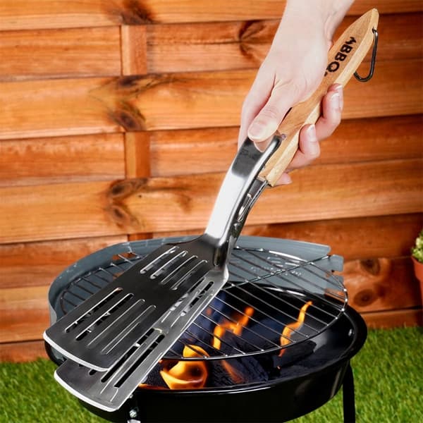 Grillilapa ja pihdit 2in1 terästä 40 cm