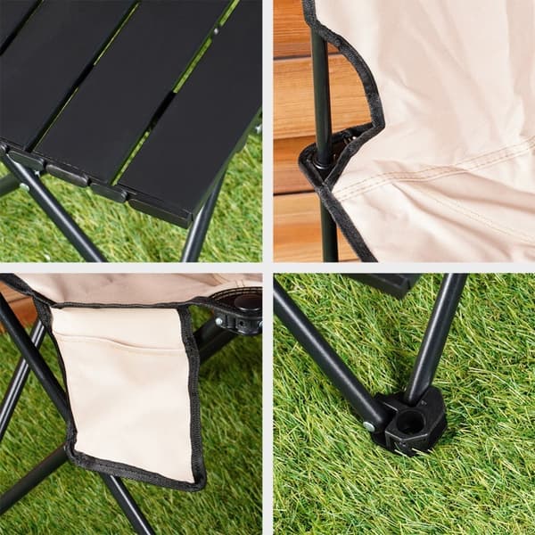 Campingstolar med 3-elements bord