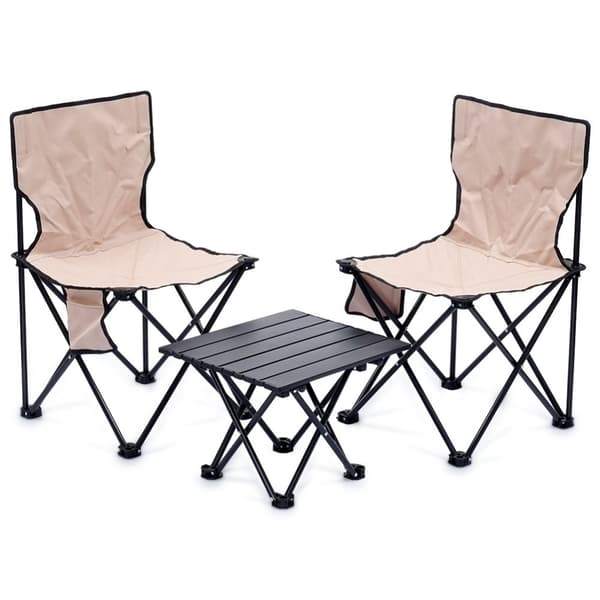 Campingstolar med 3-elements bord