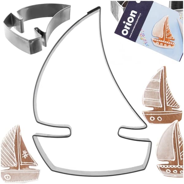 Cookie cutter stål sejlbåd 8,5 cm