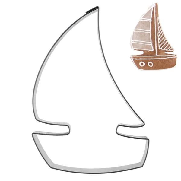 Cookie cutter stål sejlbåd 8,5 cm