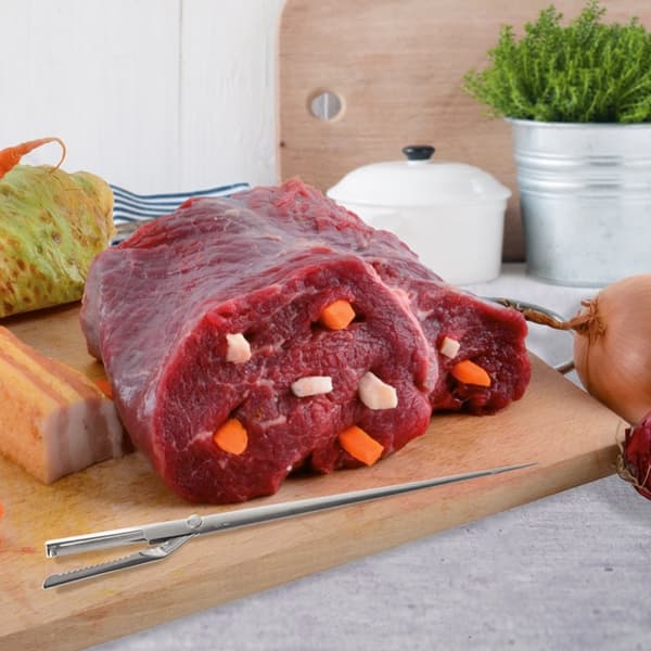 Rouladspett, kött, stål, 19 cm