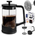 Miniatyrbild 9 av 9: Kaffe och te kolvbryggare, glas, SVART, 400 ml