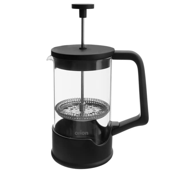 Kaffe- og testempelmaskine, glas, SORT, 650 ml