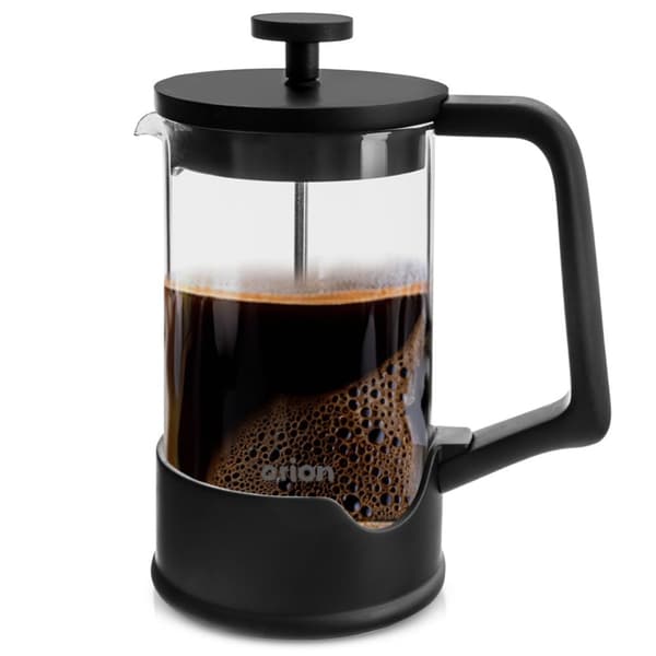 Kaffe- og testempelmaskine, glas, SORT, 650 ml
